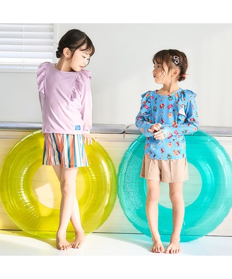 アンドディープティマイン(and D.petit main)の【大人気につき再入荷決定】【SWIM】ショルダーフリルセットアップ8