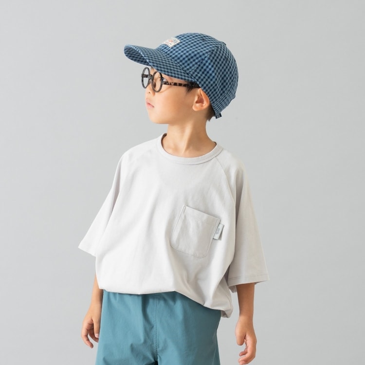 アンドディープティマイン(and D.petit main)の【綿100%】【365D.】無地ポケットビッグ半T Ｔシャツ