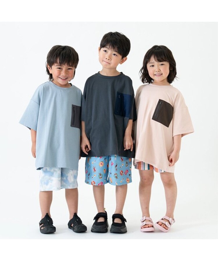 アンドディープティマイン(and D.petit main)の【水陸両用】メッシュポケットビッグ半T8