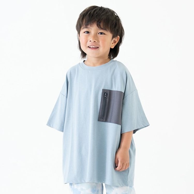 アンドディープティマイン(and D.petit main)の【水陸両用】メッシュポケットビッグ半T Ｔシャツ