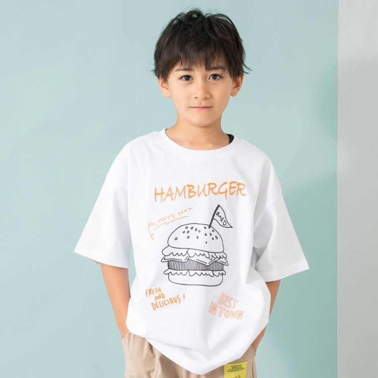 アンドディープティマイン(and D.petit main)の【綿100%】【365D.】ジャンキーまんぷくワイド半T Ｔシャツ