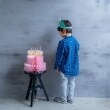 アンドディープティマイン(and D.petit main)のドロップショルダー柄シャツ長袖7