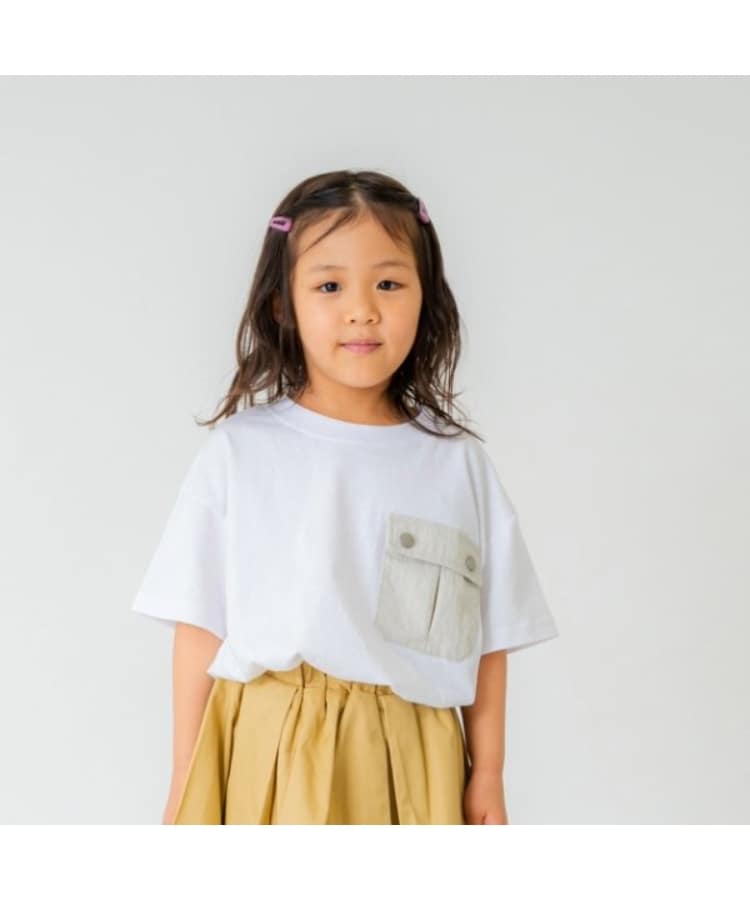 アンドディープティマイン(and D.petit main)のナイロンポケットTシャツ1