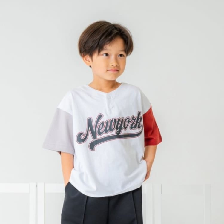 アンドディープティマイン(and D.petit main)のベースボール半袖Tシャツ Ｔシャツ