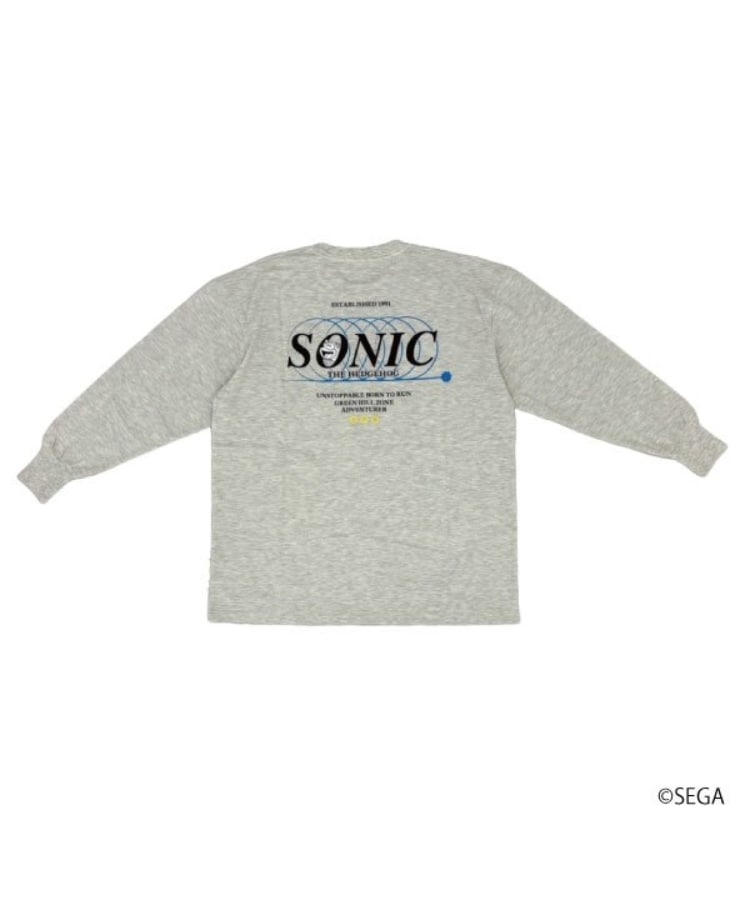アンドディープティマイン(and D.petit main)の【パパもおそろい】DadソニックビックロンTEE ライトグレー(211)