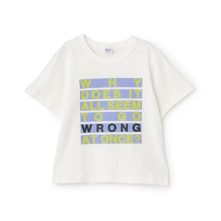 アンドディープティマイン(and D.petit main)の【綿100%】マーカーロゴ半袖T Ｔシャツ