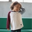 プティマイン(petit main)の【オーガニック】配色ラグランTシャツ1