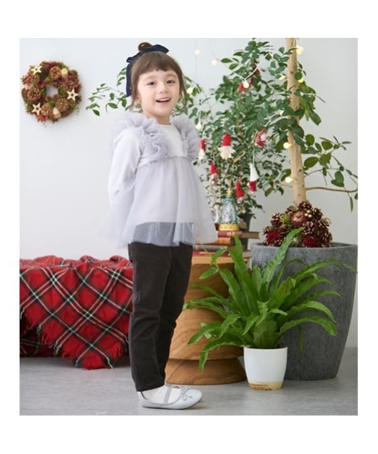 プティマイン(petit main)の【リンク】コーデュロイストレートパンツ(キッズ)1