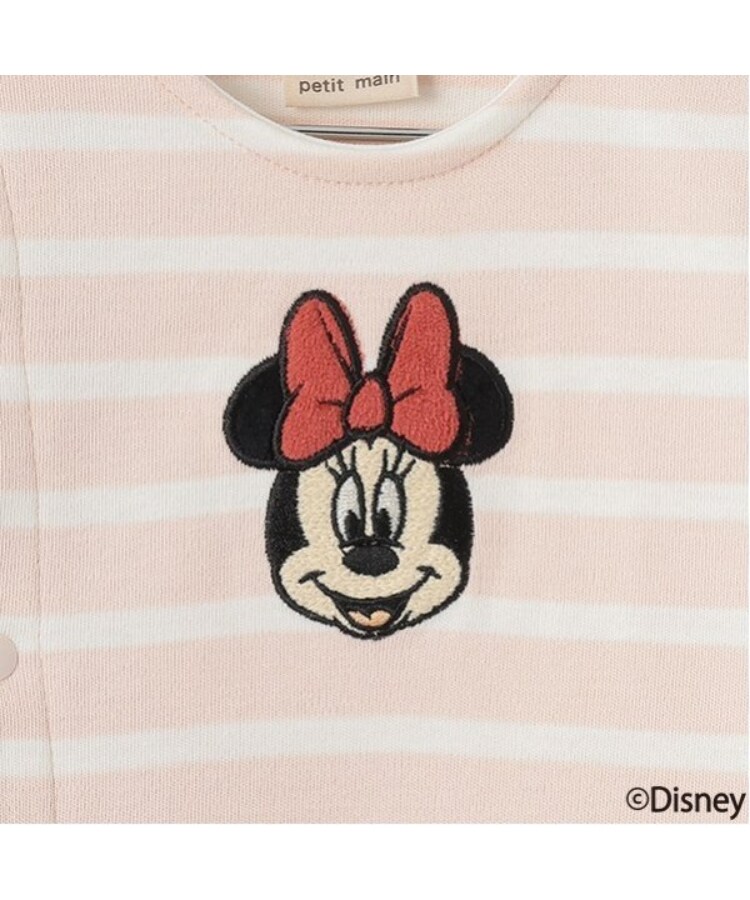 プティマイン(petit main)の【Disney】ボーダー切替カバーオール3