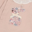 プティマイン(petit main)の【弱酸性】花柄アップリケカバーオール6