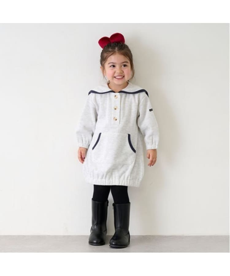 楽天市場】【セール20%OFF】プティマイン レース衿花柄OP+JK
