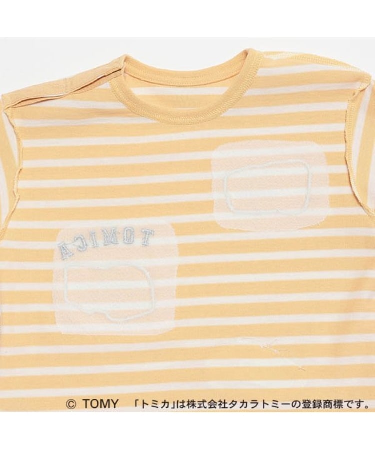 プティマイン(petit main)の【TOMICA】ボーダーアップリケ長袖Tシャツ5