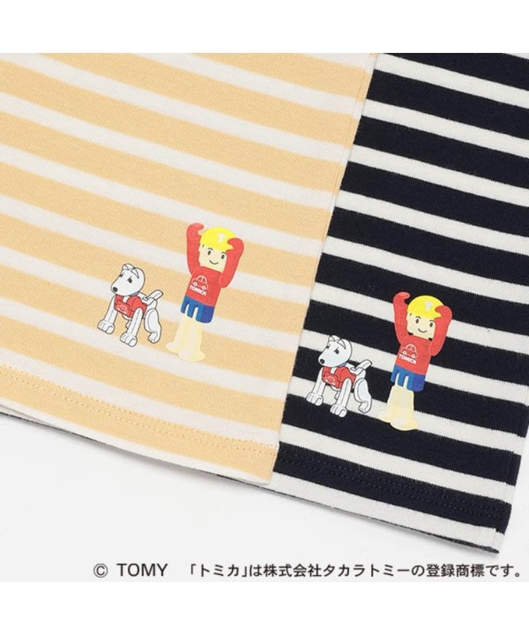 プティマイン(petit main)の【TOMICA】ボーダーアップリケ長袖Tシャツ8