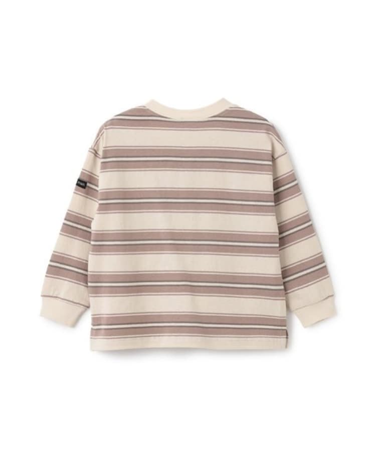 プティマイン(petit main)のマルチボーダーTシャツ2
