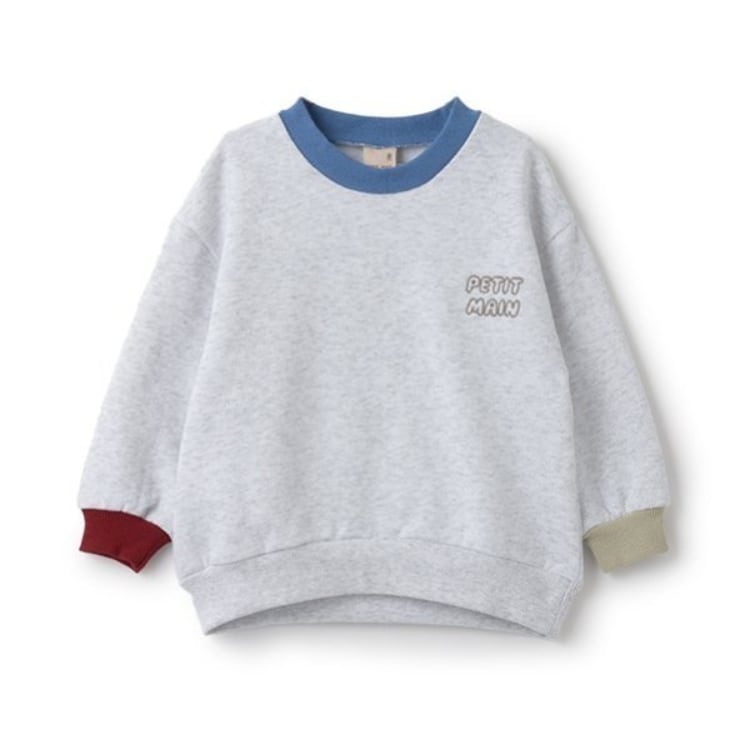 プティマイン(petit main)の【GOODPRICE】配色裏起毛トレーナー スウェット・トレーナー