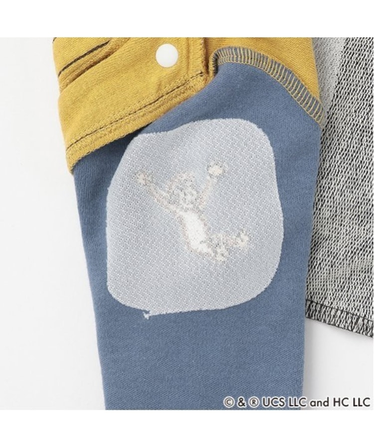おさるのジョージ】サロペット風カバーオール(ロンパース おさるのジョージ】サロペット風カバーオール(ロンパース