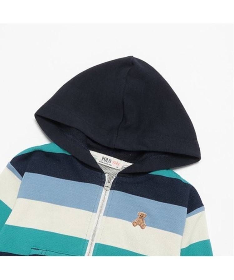 プティマイン(petit main)の【POLO BCS】ジップアップパーカー(キッズサイズ)7