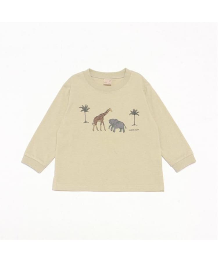 プティマイン(petit main)の【プティプラ】BOYS長袖Tシャツ グリーン(024)