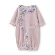 プティマイン(petit main)の花柄衿フリル2WAYオール ラベンダー(080)