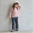 プティマイン(petit main)の裏起毛デニムストレートパンツ ネイビー(094)