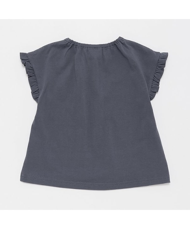 プティマイン(petit main)の袖フリルTシャツ1