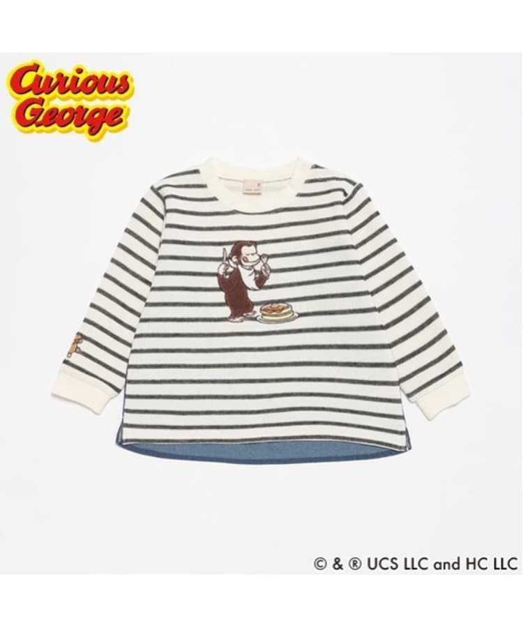 プティマイン(petit main)の【おさるのジョージ】グラフィック長袖Tシャツ2