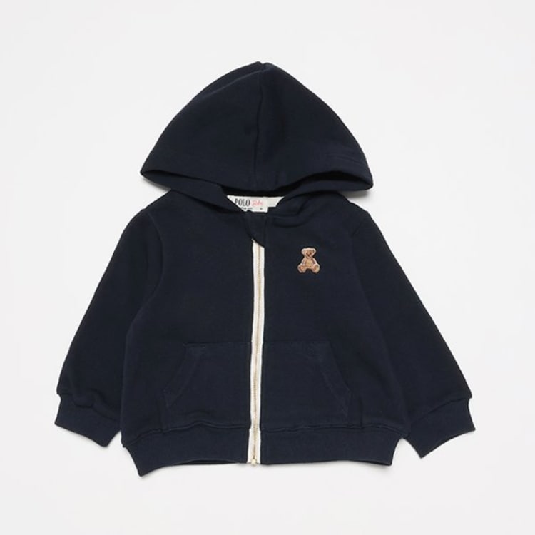 プティマイン(petit main)の【POLO BCS】ジップアップパーカー(ベビーサイズ) パーカー