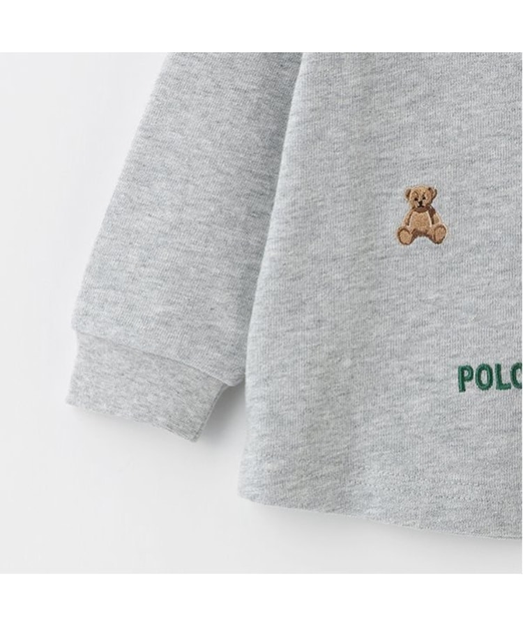 プティマイン(petit main)の【POLO BCS】くま刺しゅう長袖Tシャツ13