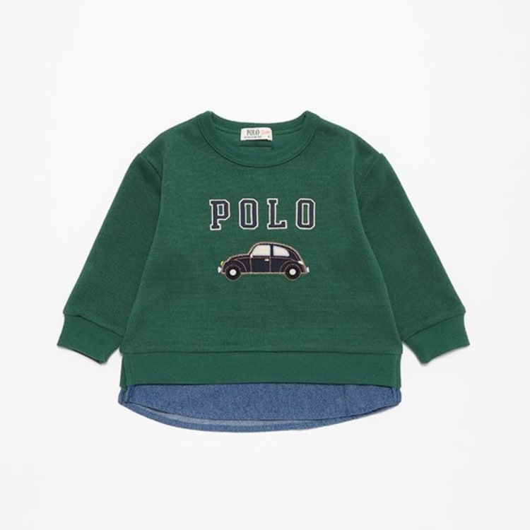 プティマイン(petit main)の【POLO BCS】ロゴアップリケ長袖Tシャツ Ｔシャツ