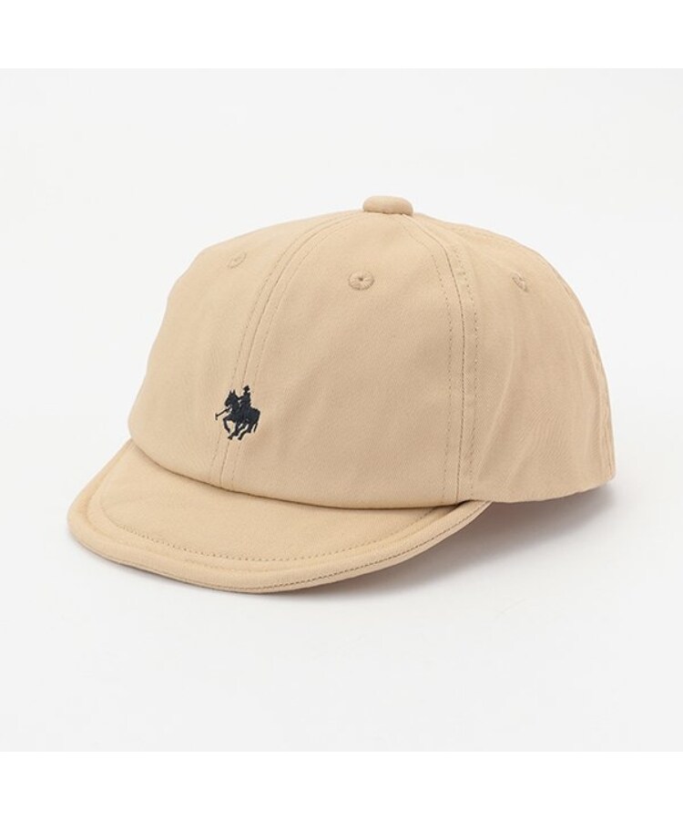 プティマイン(petit main)の【POLO BCS】刺繍キャップ（キッズサイズ） ベージュ(052)