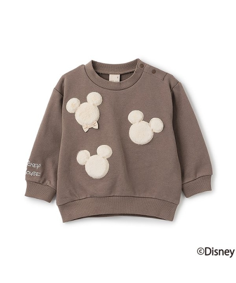 プティマイン(petit main)の【Disney】ファーモチーフトレーナー モカブラウン(142)