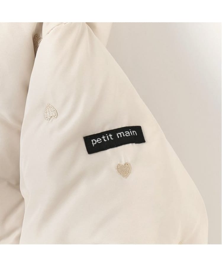 プティマイン(petit main)の【リンク】ハート刺しゅう中綿ジャケット(キッズ)18