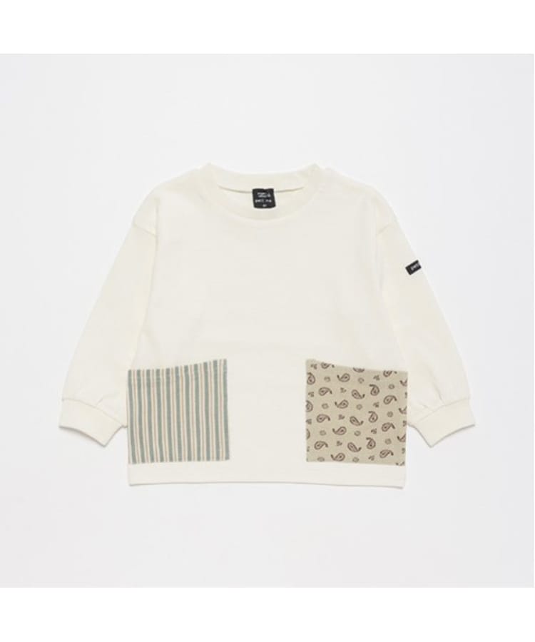 プティマイン(petit main)の【オーガニック】柄ポケットTシャツ8
