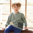 プティマイン(petit main)の【オーガニック】柄ポケットTシャツ グリーン(122)
