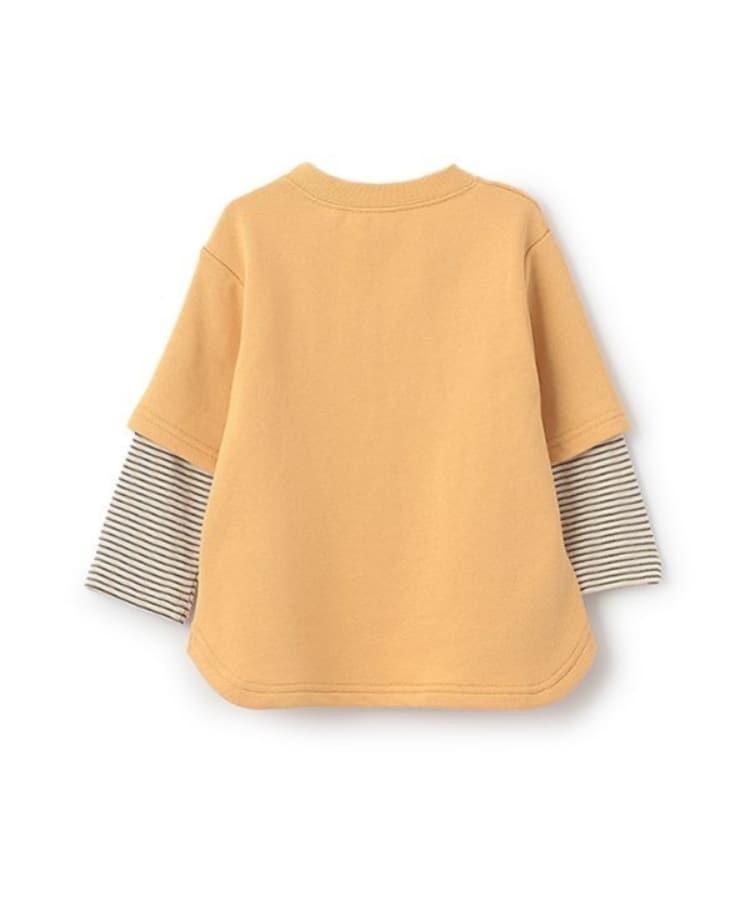 プティマイン(petit main)の【リンク】くまサガラ重ね着長袖Tシャツ(キッズ)2