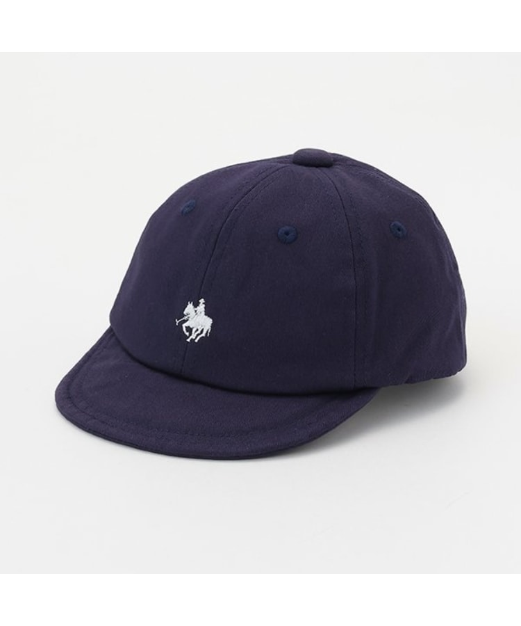プティマイン(petit main)の【POLO BCS】刺繍キャップ（ベビーサイズ） ネイビー(094)