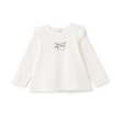 プティマイン(petit main)の【プティプラ】GIRLS長袖Tシャツ オフホワイト(003)