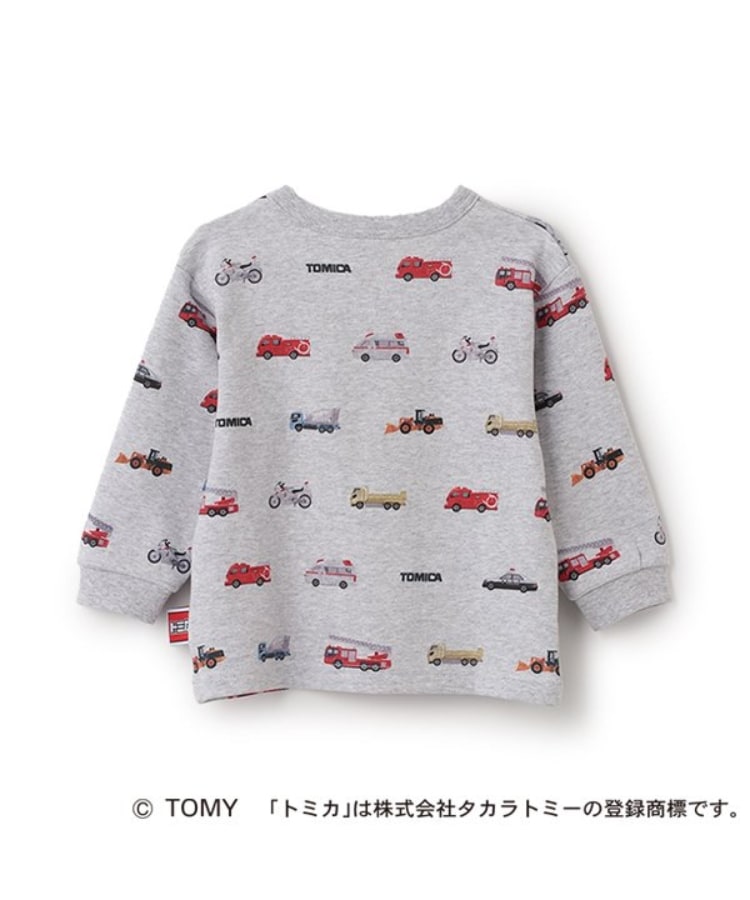 プティマイン(petit main)の【TOMICA】総柄長袖Tシャツ1