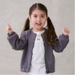 プティマイン(petit main)の【リンク/花粉防止】ハートzip羽織り(キッズサイズ) グレー(012)