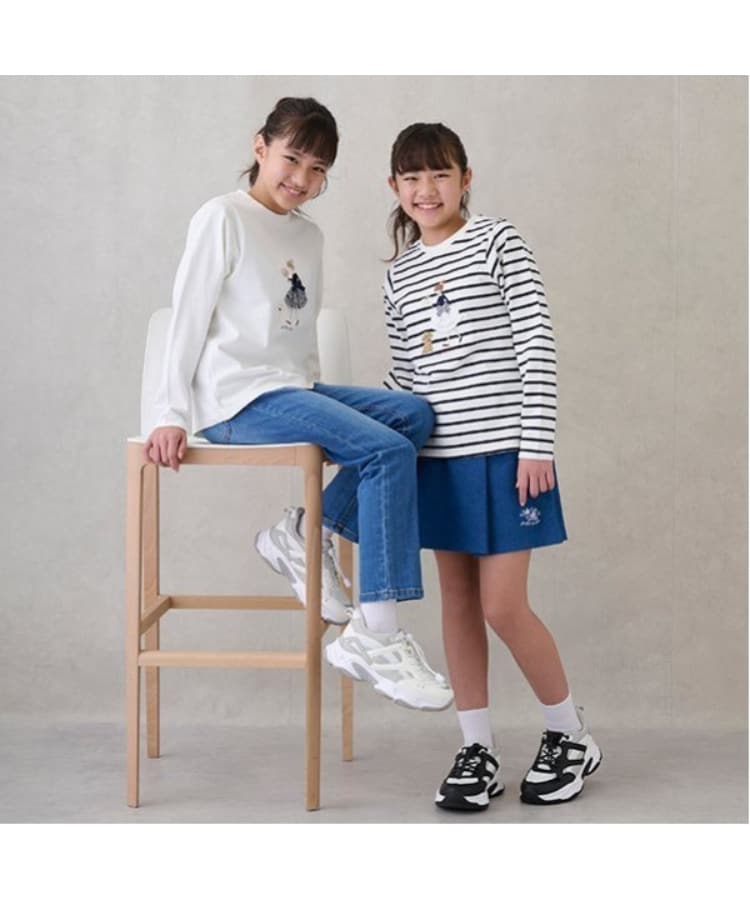 プティマイン(petit main)の【オーガニック】デニムストレートパンツ(ジュニアサイズ)2