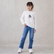 プティマイン(petit main)の【オーガニック】デニムストレートパンツ(ジュニアサイズ) ブルー(091)