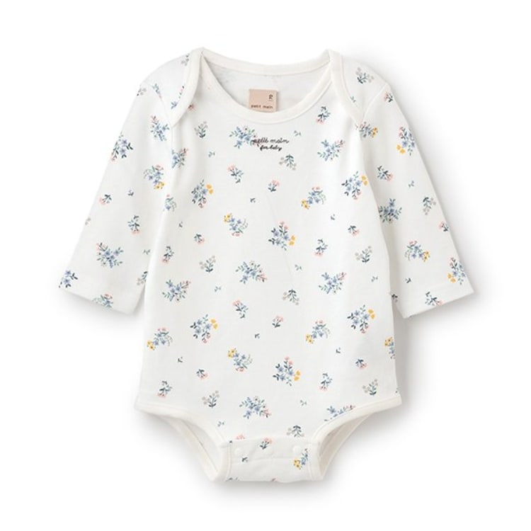 プティマイン(petit main)の【GOODPRICE】長袖ロンパース ロンパース・カバーオール(ベビー)