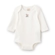 プティマイン(petit main)の【GOODPRICE】長袖ロンパース アイボリー(104)