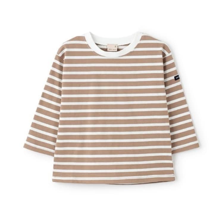 プティマイン(petit main)の【GOODPRICE】ボーダー長袖Tシャツ Ｔシャツ
