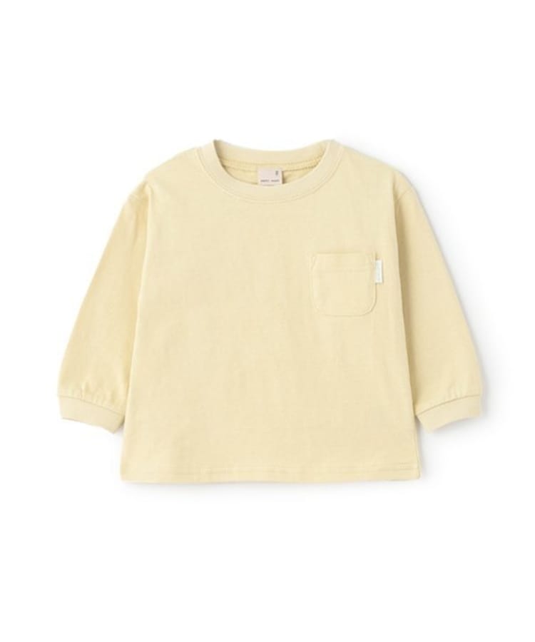 プティマイン(petit main)の【GOODPRICE】無地長袖Tシャツ グリーン(024)