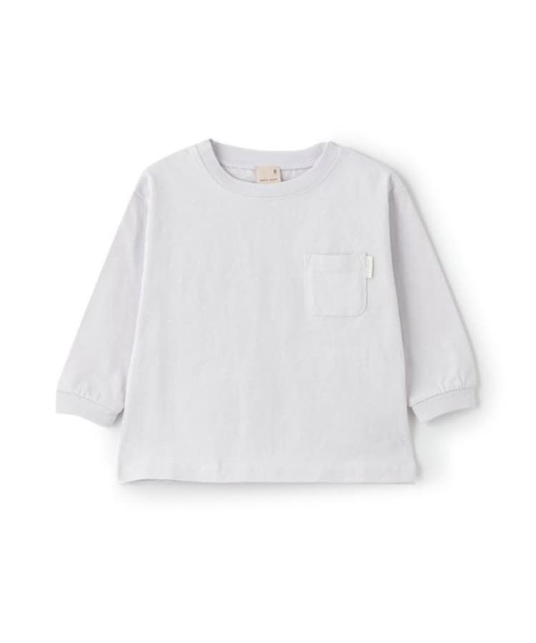 プティマイン(petit main)の【GOODPRICE】無地長袖Tシャツ ラベンダー(080)