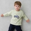 プティマイン(petit main)の乗り物アップリケ長袖Tシャツ6