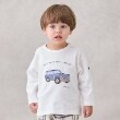 プティマイン(petit main)の乗り物アップリケ長袖Tシャツ9