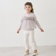 プティマイン(petit main)の【防汚加工/リンク】ストレッチフレアパンツ アイボリー(104)