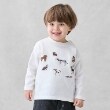 プティマイン(petit main)のDOGS 長袖Tシャツ オフホワイト(003)